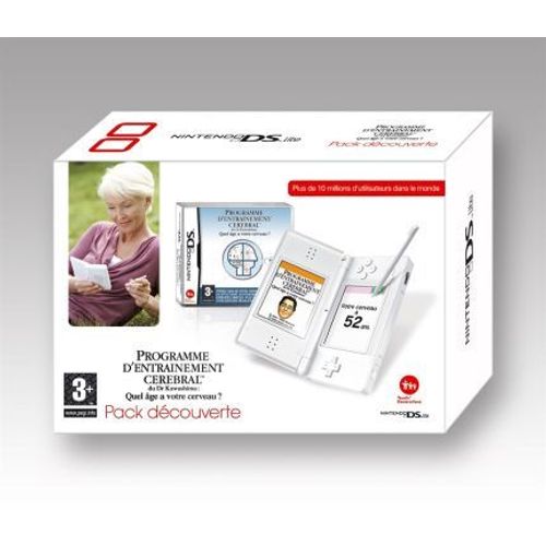 Console Nintendo Ds Lite Blanche (+ Programme D'entrainement Cerebral)