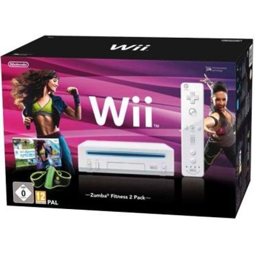 Pack Console Wii Blanche & Zumba Fitness 2 Édition Limitée