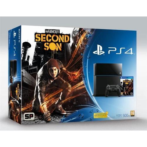 Pack Console Playstation 4 (500 Go) & Infamous Second Son