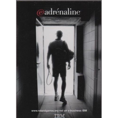 Carte Postale Publicitaire Adenaline - Roland Garros / Ibm