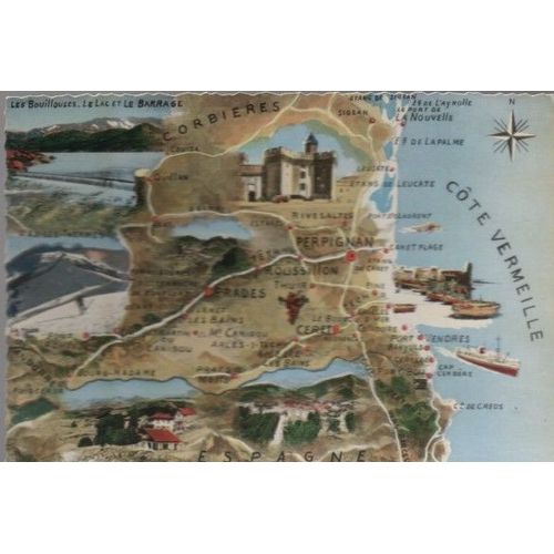 Carte Postale Theme Cartographie - N° 12 La Cote Vermeille