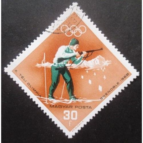 Hongrie N°1938 Jeux Olympiques D'hiver Grenoble 1968 Oblitéré