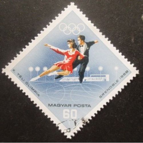 Hongrie N°1939 Jeux Olympiques D'hiver Grenoble 1968 Oblitéré