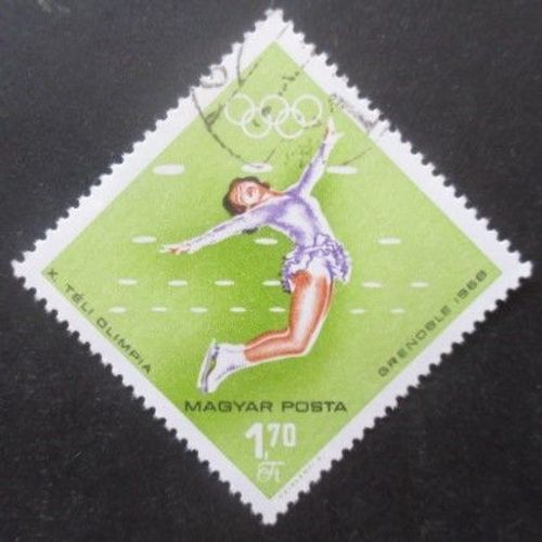 Hongrie N°1942 Jeux Olympiques D'hiver Grenoble 1968 Oblitéré