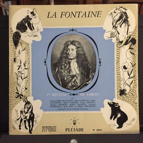 Les Plus Belles Fables De La Fontaine, 1er Récital De Fables. Pléiade P. 3051