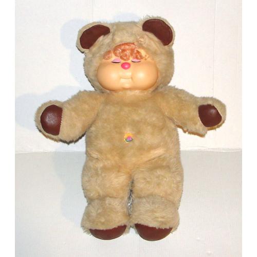 Peluche Nombrilou Beige Marron Aux Pattes Cheveux Clair Vintage Ajena - Doudou Ours Nombrilou Model Special Escargot 38 Cm