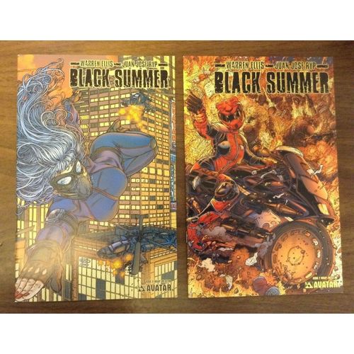 Lot Complet Black Summer 1 - 7 ( V.O. 2007 - 2008 Avatar ) *** Warren Ellis & Juan Jose Ryp **