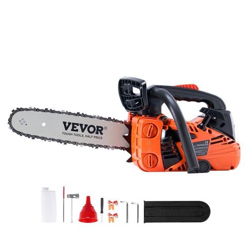 Tronçonneuse à Essence Guide-chaîne 30,5 cm -VEVOR-Coupe de Branches D'arbres, Élagage des Arbres, Défrichement des Terres, Ranchs