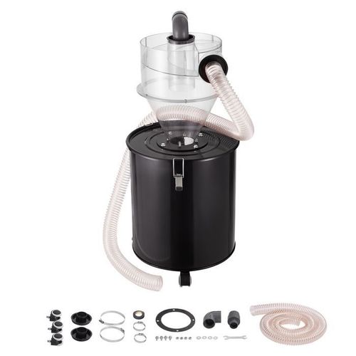 Séparateur De Poussière Cyclonique-Vevor-Avec Réservoir En Métal-Pour Aspirateurs Atelier Humide/Sec