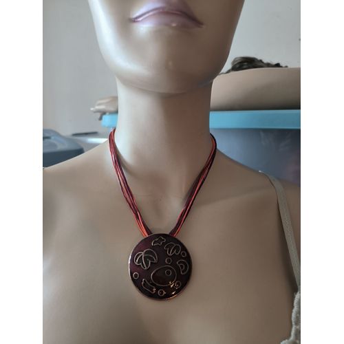 Collier Rond Bordeaux