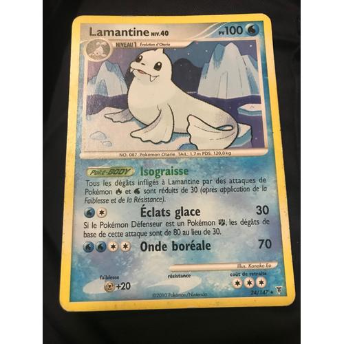 Carte Lamantine - 24/147 - Pokemon