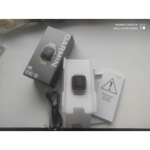 Garmin Smartwatch Venu Sq Blanc Et Or Music Edition