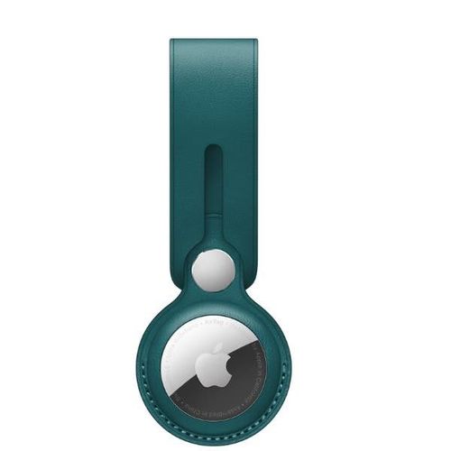 Airtag Leather Loop - Boucle En Cuir Pour Airtag - Vert Forêt