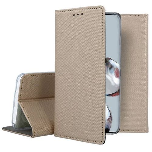 Housse Pour Xiaomi 12t / 12t Pro 5g - Etui Coque Pochette Portefeuille + Film Ecran - Or Magnet