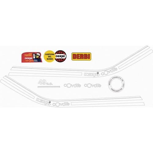 Set D'autocollants Compatible Avec Avecde Moto Classique Derbi Coyote