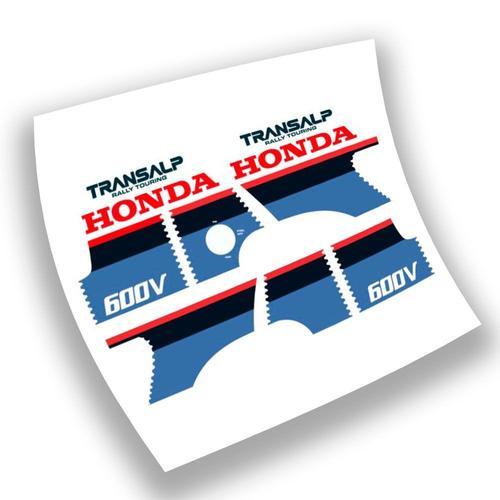 Kit Autocollants Compatible Avec Moto Trail Honda Transalp Xl600v 1987