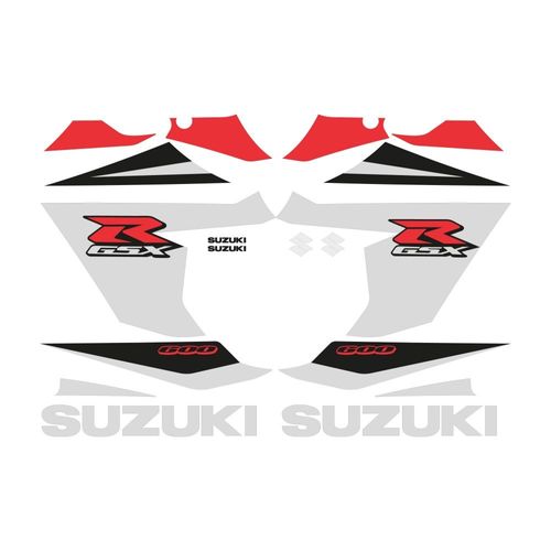 Kit Autocollants Compatible Avec Route Moto Suzuki Gsxr 600 2005 K5