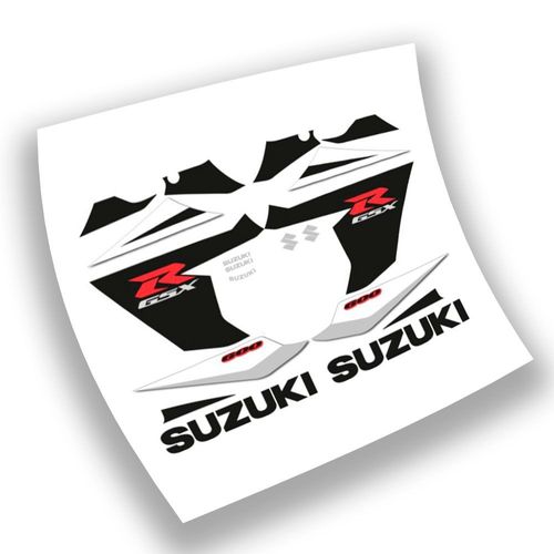 Kit Autocollants Compatible Avec Route Moto Suzuki Gsxr 600 2005 K5 Noire