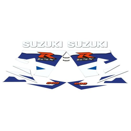 Kit Autocollants Compatible Avec Route Moto Suzuki Gsxr 600 2004 K4