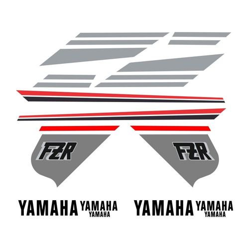 Kit Autocollants Compatible Avec Route Moto Yamaha Fzr 1000 Exup 1987