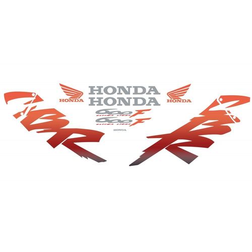 Kit Autocollants Compatible Avec Moto De Route Honda Cbr 600f 1999-2000 Noire