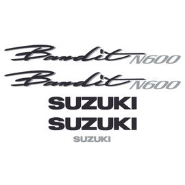 Kit Autocollants Compatible Avec Moto De Route Suzuki Gsf N600 Bandit 1995