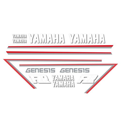 Kit Autocollants Compatible Avec Moto De Route Yamaha Fzr 600 Black 99