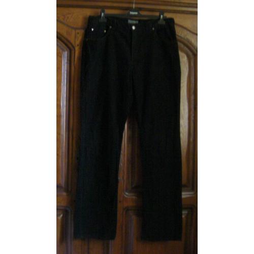 Pantalon Velours Noir Armand Thiery - Taille 48