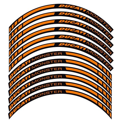 Kit Autocollants Compatible Avec Avecjante Moto Ducati Monster