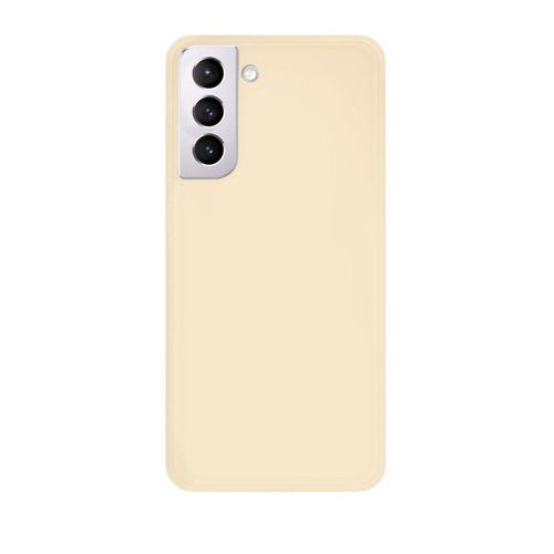Coque Silicone Liquide Beige Pour Samsung Galaxy S21 5g