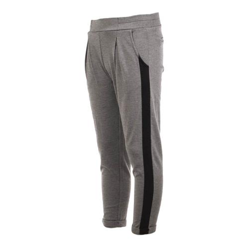 Pantalon Gris/Noir Fille Teddy Smith