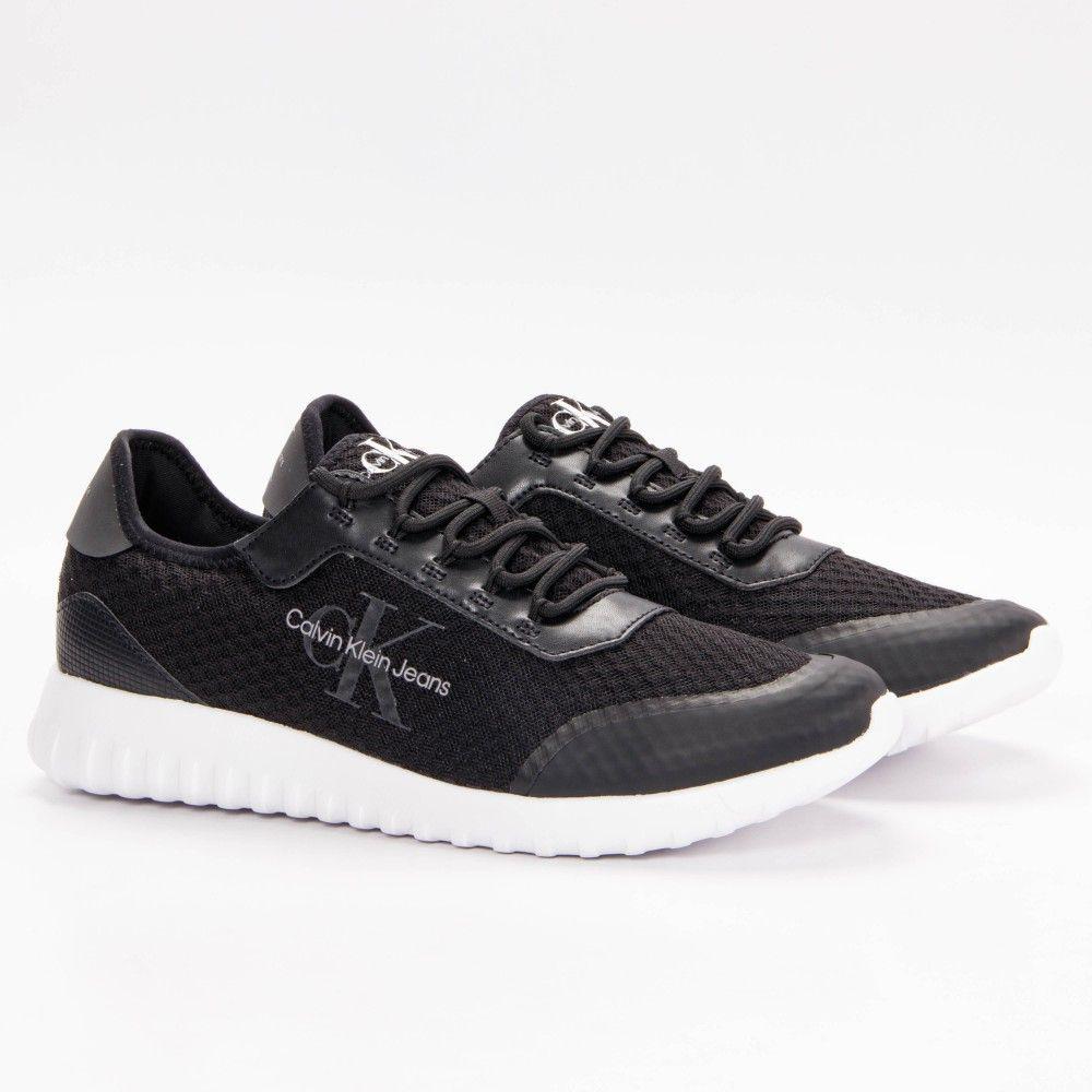 Basket Calvin Klein Eva Runner Monologo Femme Noir 36 Rakuten