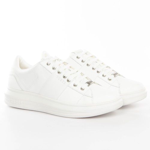 Basket Guess Vibo Classic Luxe Triangle Logo Blanc