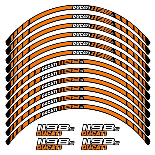 Kit Autocollants Compatible Avec Avecjante Moto Ducati 1198s