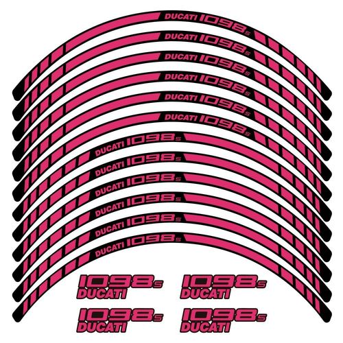 Kit Autocollants Compatible Avec Avecjante Moto Ducati 1098s