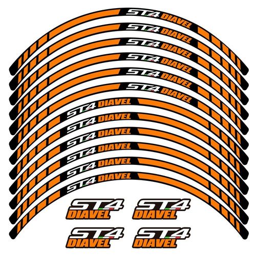 Kit Autocollants Compatible Avec Avecjante Moto Ducati St4 Diavel