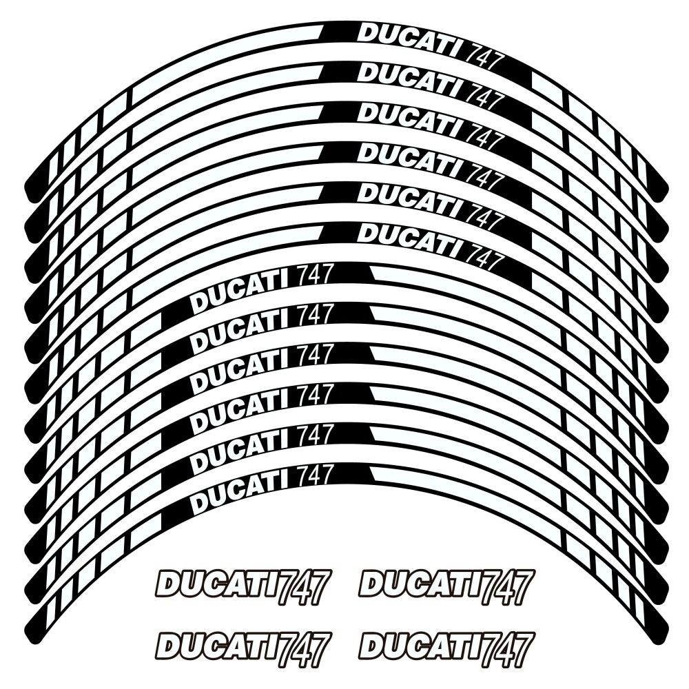 Kit Autocollants Compatible Avec Avecjante Moto Ducati 747