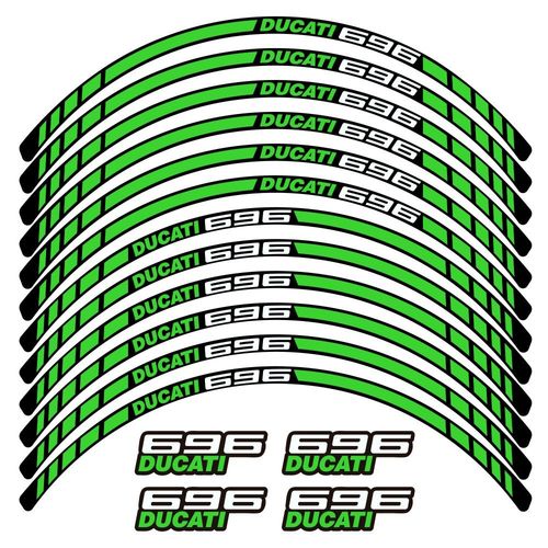 Kit Autocollants Compatible Avec Avecjante Moto Ducati 696