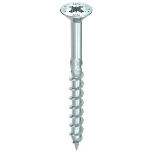 Vis HECO-Topix-Plus Inox - Ø8x200mm - Tête Ronde large - Filetage Partiel - T40 - Boite de 50 - 61876