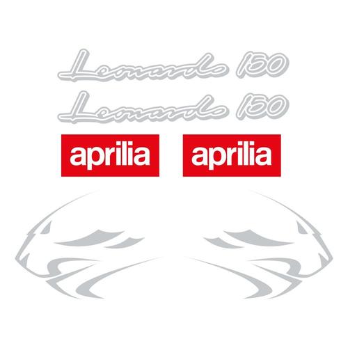 Kit Autocollants Compatible Avec Scooter Moto Aprilia Leonardo 150