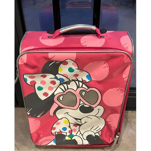 Valise Disneyland Paris minnie très bon état 45 sur 35 ( dimension valise seule sans la longue poignée )