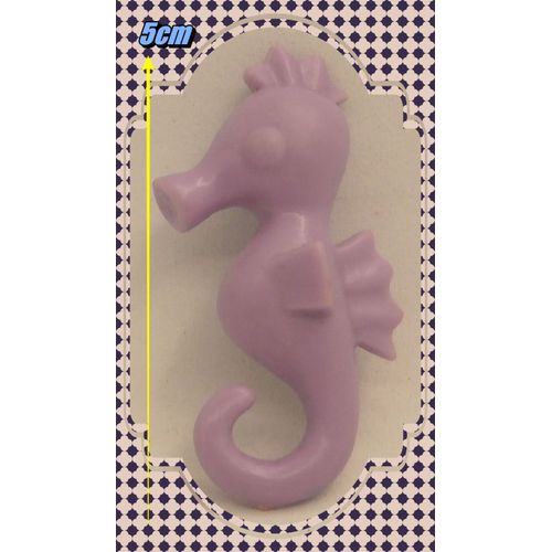Figurine Les Animaux De La Mer - Hippocampe Violet - 5cm