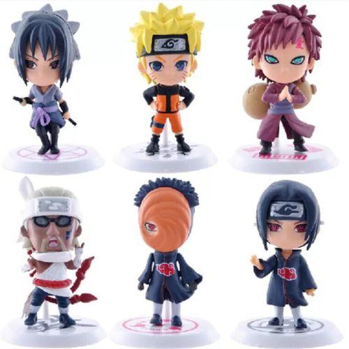 Lot 6 Figurine Naruto Shippuden Sasuke Kakashi Itachi Hinata Jouet Manga Enfant