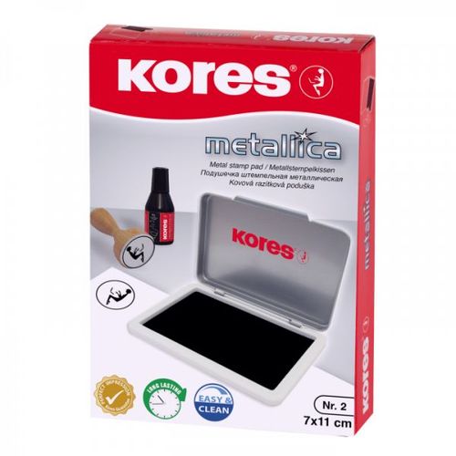Encreur Pour Tampon - Recharge Pour Tampon - Vert Métallisé - 7x11 Cm - Kores