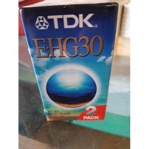 TDK E-HG30 VHS C Lot cassettes vierge de 30 minutes pour camescope vhs-c extra high grade tdk vhsc k7 made in Japan