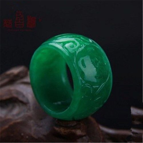 Bague En Jade Vert, Bijou En Pierre De Jade Naturel, Pour Femmes Et Hommes, Bijoux En Émeraude
