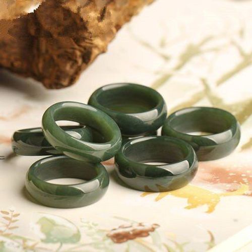 Hetian-Bagues En Jade Naturel Authentique Pour Hommes Et Femmes, Bague En Saphir, Bague Cadeau En Jade Véritable Pour Hommes Et Femmes, 100%