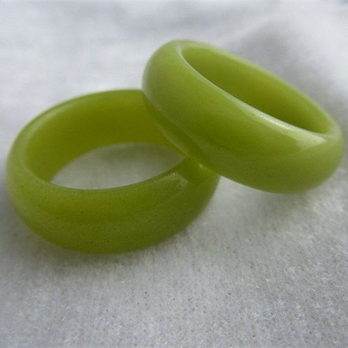 Bague En Jade Vert Naturel, Anneau Lumineux Fluorescent, Pierre Précieuse, Bijoux Pour Femmes Et Hommes, Cadeau De Marque