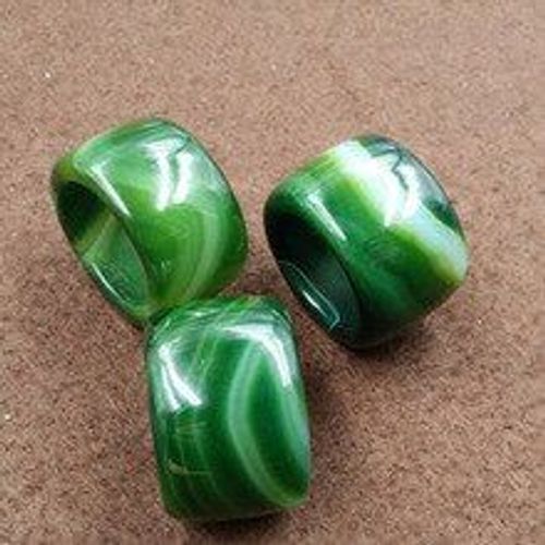 Bague En Jade Vert Véritable Pour Hommes, Anneau Enveloppé De Texture, Pierre Naturelle, Amour, Agate, Calcédoine, Bijoux, 100%