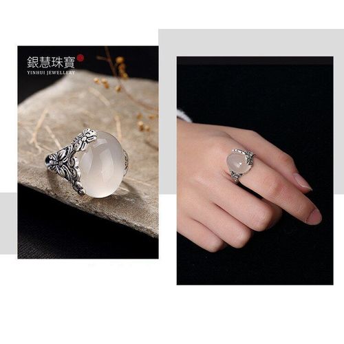 Bague En Agate Verte Naturelle, Anneau En Argent Sterling 925 Pour Femmes, Bijoux En Jade, Bague En Pierre Naturelle, Rubis, 925